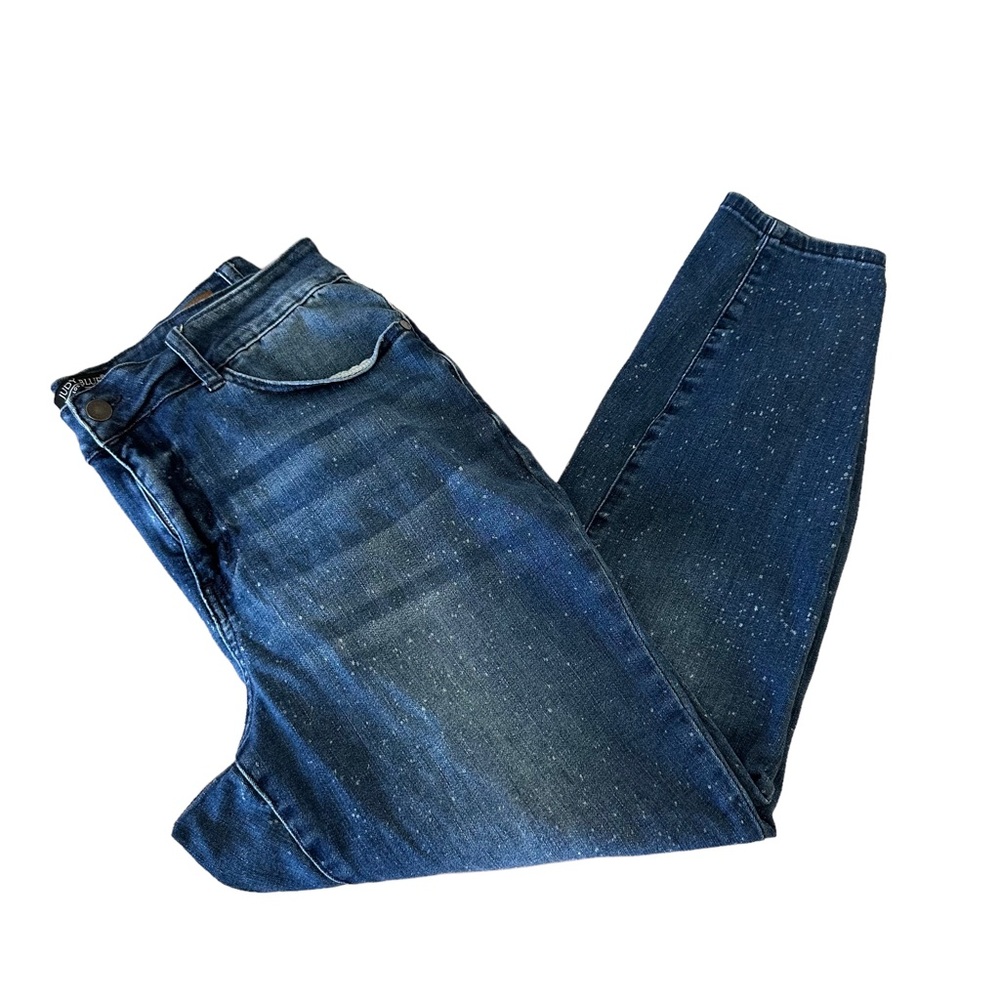 Judy Blue Jeans Relaxed Fit Polka Dot Blue Size 16W